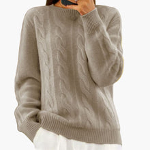 Amelie | Warmer Strickpullover für Damen – Khaki