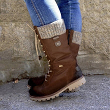 Stilvolle Hohe Damen Winterstiefel - Nora – Braun