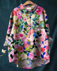 Sarah | Blumenmuster Peasant Bluse – Blumenmuster 1