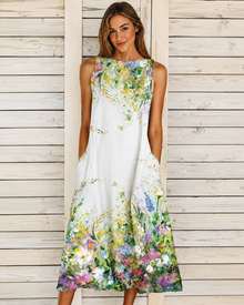 Denique - Vintage-inspiriertes Midikleid – Grün