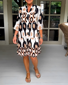 Faiza - Chic und legeres Minikleid – Weiß