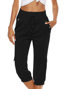 Komfortable Damen Freizeithose für den Alltag – Schwarz