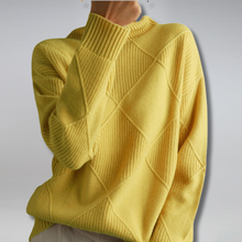 Camille - Damen Rollkragenpullover – Gelb