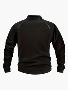 Serge | Warmer Fleecepullover – Schwarz