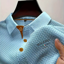 Raymond | Strukturiertes Polo mit klassischem Kragen – Blau