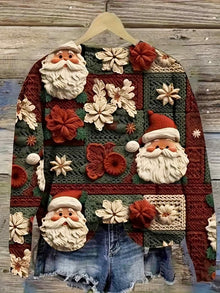 Fenne | Weihnachtlicher Schneemann-Pullover – Mehrfarbig