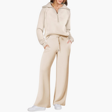 Sarah | 2-teiliges bequemes Lounge-Set – Beige
