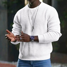 Liana | Herren Langarm Rundhalsausschnitt Pullover – Weiß