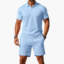 Chamikara - Elegantes Polo Set – Hellblau