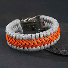 KnotVanta - Armband Mit Geflochtener Kordel Und Schnalle – Grau