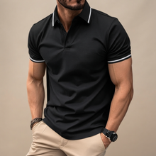 Javier - Lässiges Poloshirt – Schwarz
