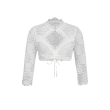 Berenice - Elegante Bluse für das Oktoberfest – Weiß