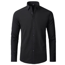 Benjamin | Classic Slim Fit Stretchable Langarm Business Hemd – Burgunderrot