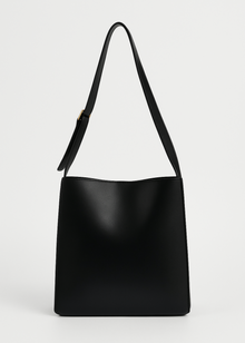 Halbmond Damen Schultertasche – Vegan Leder & Geräumig – Schwarz
