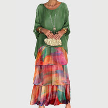 Maja | Damen Boho Geschichtetes Maxi Shorts Kleid – Mehrfarbig