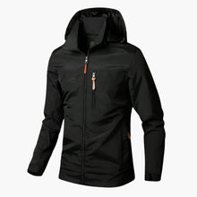 Paul | Verstellbare Kapuze und wasserdichte Jacke – Schwarz