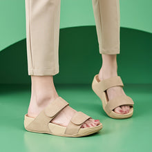 Tiffany - Bequeme Slipper Sandalen zum Reinschlüpfen – Beige