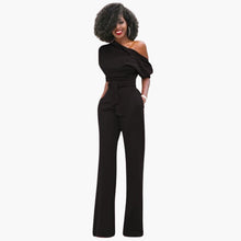 Sofie | Ein-Schulter-Overall für Damen – Schwarz