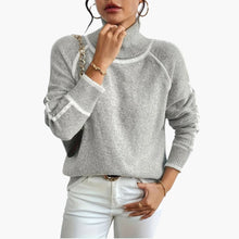 Julia | Kuscheliger Turtleneck-Pullover für Damen – Grau