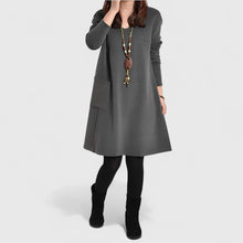 SOPHIA | Kleid mit Taschen – Grau