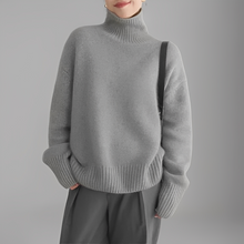 Anaise - Damen-Rollkragenpullover mit elegantem Stil – Grau