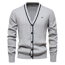 Sam - Elegante Strickjacken für Herren – Grau
