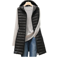 Bequeme Lange Damen Bodywarmer - Rianne – Schwarz