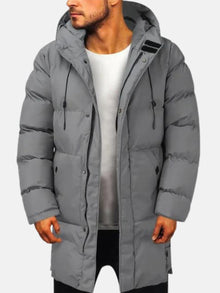 Herren Winterjacke Parka Warm | Outdoor Schlank – Grau