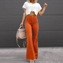 High-Waist-Jeans | Schlaghose | Retro & Moderner – Orange