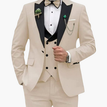 Stylisher Slim Fit Anzug - moderner Look für Herren zur Hochzeit – Beige