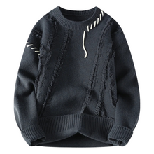 Strickpullover mit Fransen-Design | Unkonventionelle Details | Lässiger Look – Grau