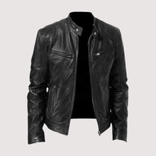 Lukas™ | Lederjacke für Herren – Schwarz