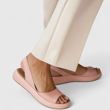 Elsa | Damen Plattform Slingback Sandalen – Rosa