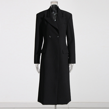 Luana - Eleganter Trenchcoat für Damen – Schwarz