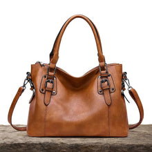 Geräumige Handtasche | Kunstleder mit Schnallendetails | Vielseitiger Stil – Braun
