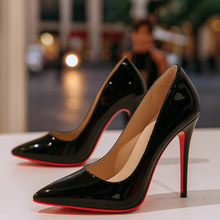 Sabina | Damen Spitz Zulaufende High Heel Pumps – Schwarz