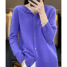 Olivia - Cardigan aus weicher Kaschmirwolle – Dunkelblau