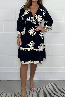Alira™ | Sommerliches Boho-Kleid – Schwarz (Fast ausverkauft)
