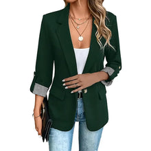 Rigieta - Lässiger Zweireiher Blazer – Dunkelgrün