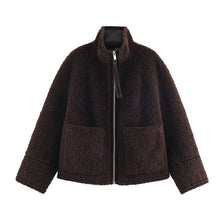 Damen-Fleecejacke mit Frontverschluss - Signe – Braun