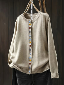 Karita™ | Klassische Strickjacke – Beige
