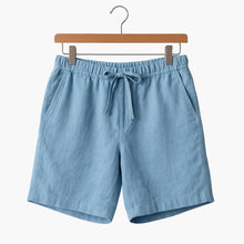 Herren Sommer Shorts mit Kordelzug und Seitentaschen – Hellblau