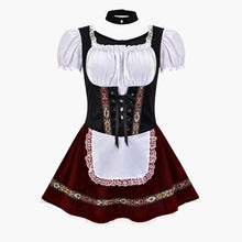 Elegantes Mini Dirndl kleid für Damen - Oktoberfest 2025 – Rot