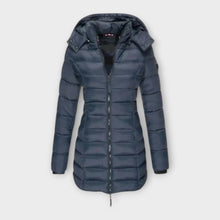 Mathilde - Eleganter & isolierender Wintermantel – Blau