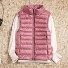 Bettina | Damen Warme Winter Steppweste – Rosa