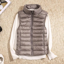Bettina | Damen Warme Winter Steppweste – Khaki