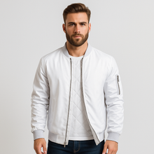 Klassische Herren-Bomberjacke - Gago – Weiß