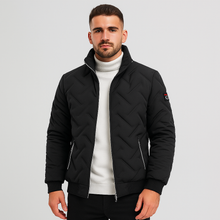 Herren Steppjacke mit Reißverschluss - Franco – Schwarz