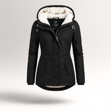 Fleecejacke mit verstellbarer Kapuze - Danna – Schwarz
