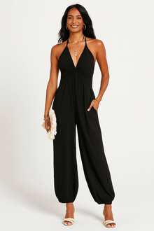 Roselyne - Müheloser Chic mit unserem Jumpsuit für Frauen! – Schwarz